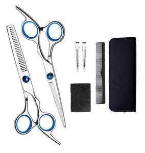 Professional Hair Dressing Scissors <b>Set</b> Excellent Quality with Stainless Steel Handle and Sharp Blade for Hair Cut and Shape - Product Image 1