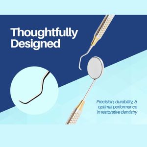 Juego de Herramientas Dentales de Acero Inoxidable Premium Debonairii, Juego de Instrumentos de Limpieza Manual en Caja, 10 Piezas con Agarre Ergonómico, Certificación CCC - Product Image 4