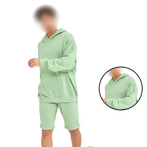 2025 OEM ODM Best supplier <b>Men</b> Cotton Baby <b>Green</b> loose fit pullover hoodie unisex Loose Sleeve Hoodies - Product Image 6
