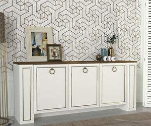 Console Sansa en aggloméré de luxe exclusive blanche-Lydia de Turkiye Best Seller - Product Image 2