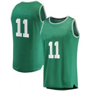Ventes en gros de maillots de basket-ball personnalisés de haute qualité 100% polyester respirant pour adultes, hommes, style rétro, avec tissu en maille - Product Image 4