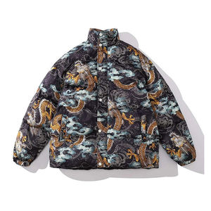 Chaquetas para Hombre con Estampado de Dragón Chino, Chaqueta de Invierno Personalizada, Chaqueta con Logotipo Personalizado para Hombre, Chaquetas de Plumón 2026 - Product Image 1