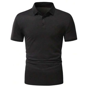 Pakistan-Made Best Quality Customized Men's for Polo Shirts Breathable Polyester/Cotton Solid Pattern Design Own Size <b>Compressed</b> - Product Image 1