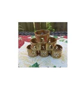 Accesorios dorados para servilletas, las mejores decoraciones de boda, anillos para servilletas de escritorio, de latón dorado para uso en granja - Product Image 6