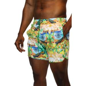 Bañador de longitud media con estampado de Alessandro Luzzu - Product Image 1