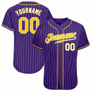 Camiseta de Béisbol Estampada 100% Poliéster 260g Transpirable, Absorbente de Humedad, Elástica en Cuatro Direcciones, Manga Corta, Cuello en V, Personalizable para Equipos - Product Image 1