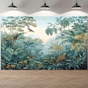 Papel pintado y mural <span class=keywords><strong>de</strong></span> bosque 3D con paisaje natural europeo para la pared <span class=keywords><strong>de</strong></span> <span class=keywords><strong>TV</strong></span> <span class=keywords><strong>de</strong></span> la sala <span class=keywords><strong>de</strong></span> estar, decoración del dormitorio. - Product Image 1