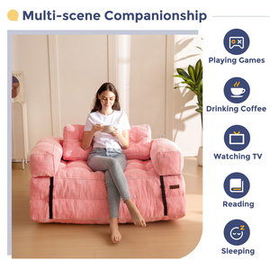 Most Trending Product Alibabaa Low Moq Custom KD Packing <b>Double</b> Chaise Sofa No Professional Installation Required - Product Image 4