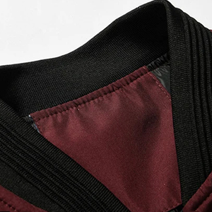 New Arrival <b>Men's</b> Winter <b>Bomber</b> <b>Jacket</b> High Quality Custom Made <b>Varsity</b> <b>Jacket</b> Stand Collar Canvas Coating Process Included - Product Image 6