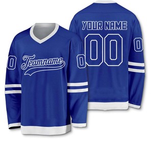 Maillots de Hockey sur glace professionnels en gros Fan Edition Logo personnalisé Durable Polyester Sublimation OEM authentique tissu respirant - Product Image 2