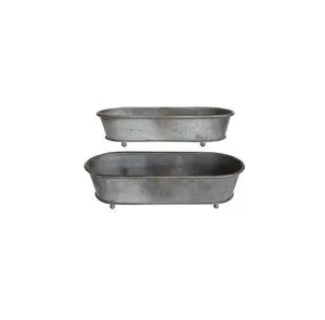 Gegalvaniseerd Tuin Verticale Planter Gallon Verhoogde Tuin Bed Planter Dozen Voor Groeiende Groenten Set Van 2