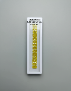 Diamante Sintético Cultivado en Laboratorio, Color Amarillo Brillante Radiante, Claridad VVS-VS, Relleno, para Anillo de Compromiso, Joyería - Product Image 2