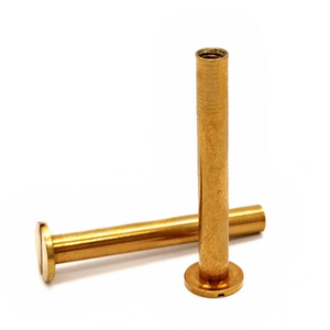Rivet à double capuchon en métal zingué, rivet fendu en cuivre pour garniture de frein, modèle LB-0572 - Product Image 1