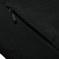 Chaqueta de forro polar negro azabache de 240 g, gruesa, térmica, capa intermedia, ropa de trabajo de otoño, OEM, al por mayor, con cremallera completa, reversible, impermeable por delante.