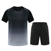 Seragam Tenis 2-Piece Padel Jersey Unisex dengan Logo Cetak Kustom 100% Poliester Bernapas Ramah Lingkungan Cepat Kering Menyerap Keringat