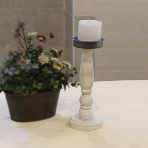 Pote de vela colorido de madera hecho a mano con diseño único Soporte de vela de Navidad con buen acabado Soporte de luz de Venta caliente - Product Image 4