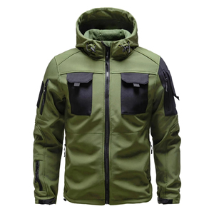 Nueva llegada de los hombres de cáscara suave impermeable a prueba de viento chaqueta táctica para actividades al aire libre rompevientos - Product Image 1