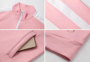 Survêtement en coton avec logo personnalisé pour femmes, ensemble 2 pièces pour suite de sweat de sport, survêtement en velours pour femmes, survêtement en velours pour femmes - Product Image 3