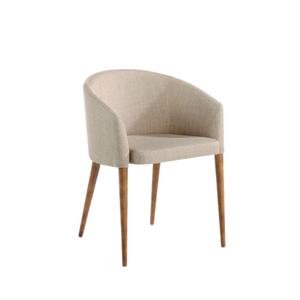 Chaise de salle à manger en bois de style nordique meubles de salon de chaise de coquille naturelle pour le restaurant d'hôtel - Product Image 1