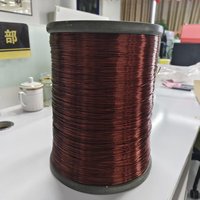 Alambre de Aluminio Revestido de Cobre Esmaltado ECCA QZY-2/180, 30% Cobre, Especializado para Motores de Generadores