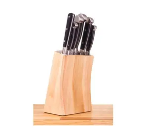 Porte-couteaux en bois d'excellente qualité Produit populaire fait à la main nouveau design Ensembles de couteaux en bois support