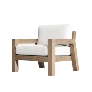 Canapé de jardin individuel en teck moderne, matériaux de haute qualité pour salon et usage extérieur - Product Image 1