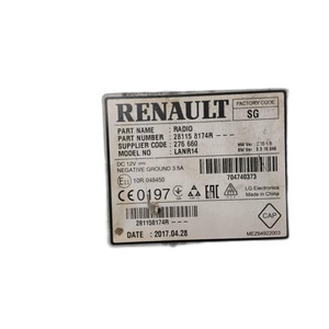 Autoradio Renault Scenic Série 281158174R (16>) - Product Image 2