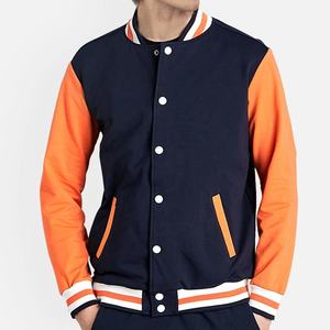 Chaquetas Deportivas al por Mayor con Descuento OEM, Chaquetas Universitarias al por Mayor, Chaquetas Personalizadas con Parches Bordados, Chaquetas Unisex con Parches de Béisbol - Product Image 1