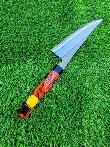 Cuchillo de chef hecho a mano de acero al carbono con mango de resina epoxi, cuchillos de cocina para aniversario y regalos de Navidad - Product Image 2