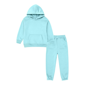 Couleur rose Poches kangourou Pull à capuche Enfants Survêtements Unisexe Personnalisé Haute Qualité Coton Polyester Hiver Grande Taille - Product Image 5