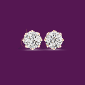 Boucles d'oreilles CZ simples brillantes de haute qualité en argent sterling 925 pour femmes - Product Image 1
