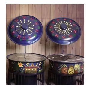 Vente chaude Chauffe-plats en métal Chauffe-plats Traiteur Chauffe-plats Forme ronde en métal Plat de service Chauffe-plats pour mariage - Product Image 5