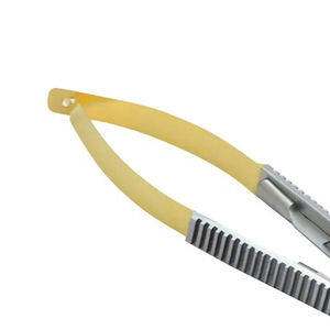 Porte-aiguille Mcpherson pour la microchirurgie Mâchoires coniques lisses incurvées de 4 pouces Instruments de neurochirurgie - Product Image 2