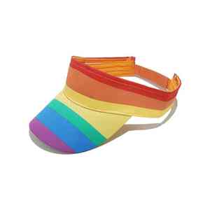 <b>Sun</b> Protection Printed Rainbow <b>Sun</b> <b>Visor</b> Hat Unisex 100% Polyester Y2K Style For Cycling & Fishing Outdoor <b>Visor</b> Hat - Product Image 5