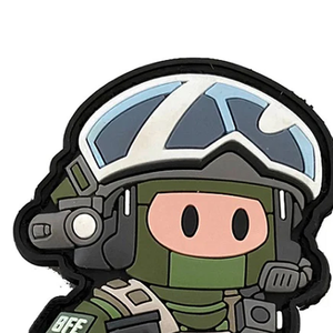 Patchs en caoutchouc PVC souple personnalisés avec injection multicolore 3D, vente en gros de patchs en caoutchouc PVC souple avec crochets de fixation - Product Image 3