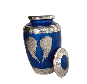 Jarrón de urna de latón para cenizas Cremación para cenizas humanas Adulto Mujer Hombre Urna decorativa Funeral - Product Image 5