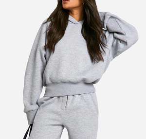 Sweat à capuche oversize pour femme, nouveau style, couleur unie, sweat-shirts et pulls à capuche grande taille, unisexe, hiver, automne - Product Image 1