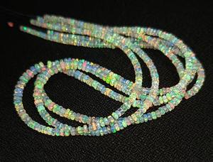 ลูกปัดโอปอลเอธิโอเปียทรงเหลี่ยมเพชรพลอยจากธรรมชาติขนาด6มม. 4-7มม. - Product Image 2