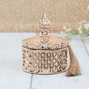 TQC Modern Luxury Silver Candle Jar Coated Handmade Eco-Friendly Candle Jar <b>Lid</b> Home Hotel Restaurants Wedding Christmas <b>Decor</b> - Product Image 4