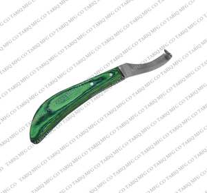 Cuchillo profesional para pezuña de herrador, hoja curva, herramienta de recorte para el cuidado de la pezuña de caballo por TARIQ MFG CO CE ISO EU - Product Image 1