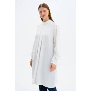 เสื้อคลุมสีขาวนวลพร้อมดีเทลปกผ้าลูกไม้สำหรับใส่ในชีวิตประจำวัน - Product Image 2