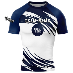 Logotipo personalizado Sublimación Sinewy Ropa deportiva Camisa de compresión MMA Rash Guard - Product Image 6