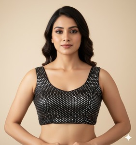 เสื้อเบลาส์สีแดงสไตล์ปากีสถานอินเดียชุดปาร์ตี้ชนกลุ่มน้อยสุดพิเศษทันสมัย - Product Image 6