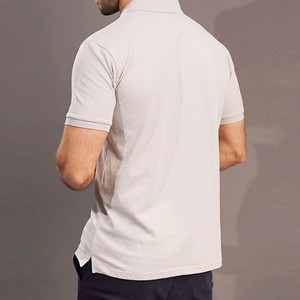 Polos de algodón de talla grande, transpirables, antibolitas, de Color sólido para hombre, de talla grande, venta al por mayor, polos lisos de alta calidad para hombre - Product Image 4