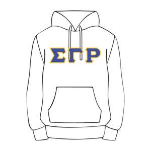 Sigma Gamma Rho blanc pull à capuche mélange de coton de qualité supérieure SGRho vêtements de sororité grecque personnalisé brodé Divine Nine HBCU - Product Image 2