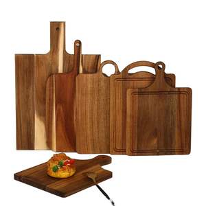 Grande planche à découper rectangulaire en bois écologique de haute qualité, taille personnalisable, plateau de service unique, passe au lave-vaisselle, 1,5 cm - Product Image 5