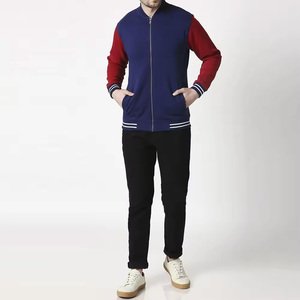 Chaqueta universitaria para hombre, superventas, logotipo bordado personalizado, chaquetas con letras de lona estilo callejero, soporte de cuero teñido liso - Product Image 6