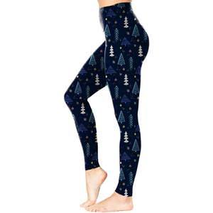 Leggings de Yoga para Mujer con Logotipo Personalizado, Cintura Alta, Antibacterianos, de Algodón/Fibra de Bambú, Impresión Digital, Precio de Venta al Por Mayor - Product Image 6