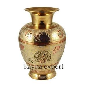 Vase à fleurs en laiton gravé de style vintage nouveau design artisanal avec style de luxe pour la décoration de mariage et de mariage - Product Image 5