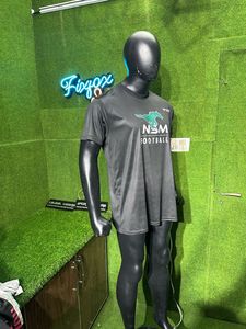 เสื้อยืดผ้าฝ้าย100% สำหรับผู้ชายทรงหลวมพิมพ์ซับลิเมชันคอกลม - Product Image 2
